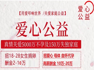 定日捐卵助孕生子 爱心志愿者招募